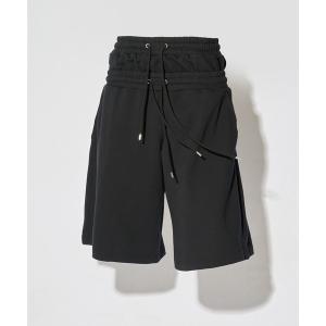 ワイドパンツ スウェットパンツ ジャージ 「JOHN LAWRENCE SULLIVAN」別注SWEAT TUCKED SHORTS メンズ