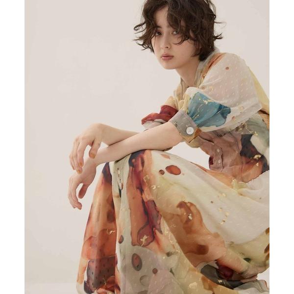 ワンピース 「AMERI/アメリ」「STUDIOUS別注」Art Organdy Dress/アート...