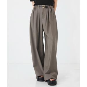 スラックス パンツ Super120s Wool Relax Trousers｜ストレッチ/細見え/春服 レディース