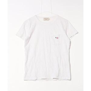 「Maison Kitsune」 半袖Tシャツ M ホワイト レディース