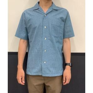 「Pitta Re:)」 半袖シャツ S ブルーグリーン メンズ