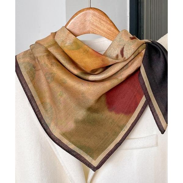 スカーフ バンダナ 7色展開 レトロ柄スカーフ レディース