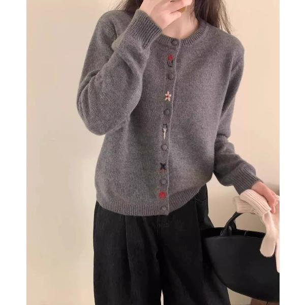 カーディガン 一枚で存在感。アクセントボタンが効く春は絶対必須なカーディガン レディース