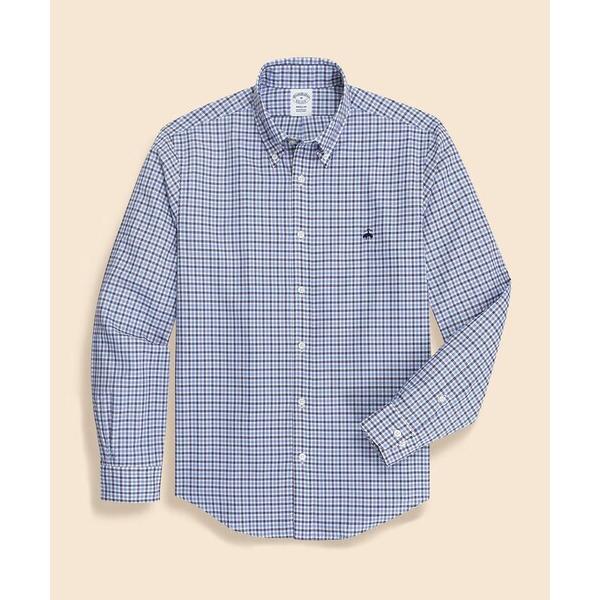 シャツ ラグジュアリー　コットンツイル　GFロゴ　チェック　カジュアルシャツ　Regular Fit...