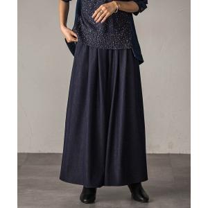 パンツ フレアヘムキュロットパンツ「洗濯機で洗える/セットアップ対応」 レディース