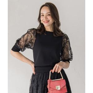 ニット セーター フェザーフラワーニット「手洗い可能」 レディース