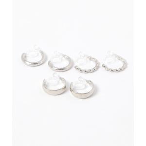 イヤリング スジフープノンホールピアス3セット ...の商品画像