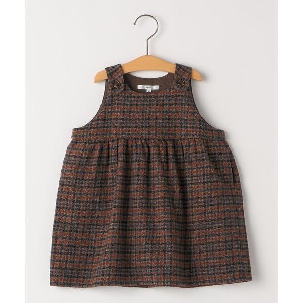 ワンピース SHIPS KIDS:80〜90cm /ベビー ツイード ワンピース キッズ 子供服 女...