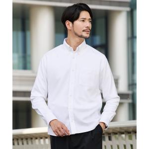 シャツ 防シワ/ベーシックレギュラーサイズボタンダウン長袖シャツ メンズ