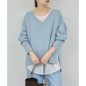 ニット セーター 「脱マンネリニット」「MANAKAコラボ」フードセットニット レディース