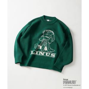 セーター ニット PEANUTS / ピーナッツ 別注 ダブル ジャガードニット メンズ