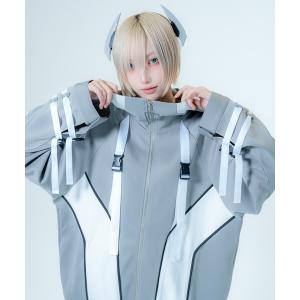 LAZYSLAY パンクロックシャツ(White) パンクロックシャツ（シャツ/ブラウス）｜LAZYSLAY（レイジースレイ