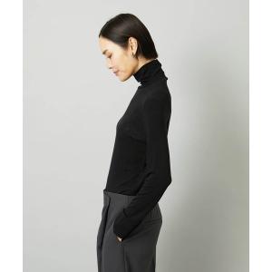 ニット セーター 「レイヤードにおすすめ」シアーハイネックカットソー レディース