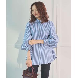 ブラウス シャツ バックボタンオーバーシャツ レディース