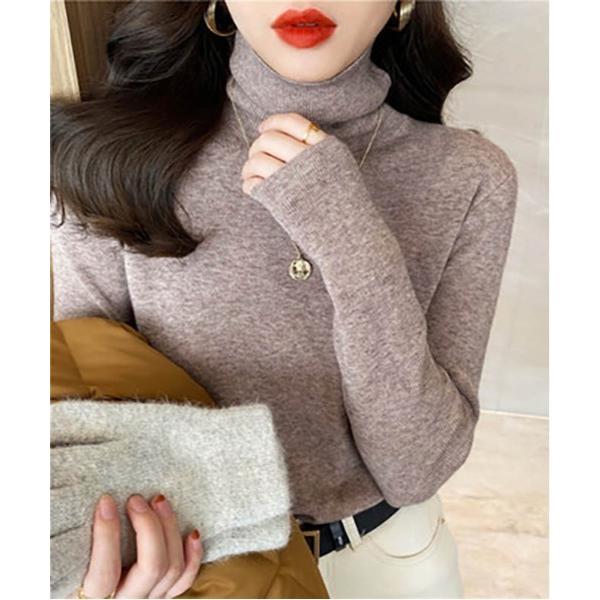 ニット セーター 着回し力で選ぶならこれ。大人の定番ハイネックニット レディース