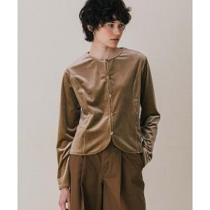 カーディガン HILTON VELOURS CARDIGAN/ヒルトンベロアカーディガン レディース