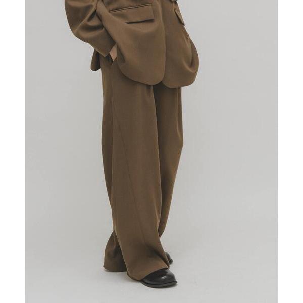 パンツ バレルレッグタックスラックス レディース