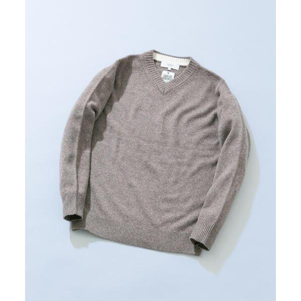 セーター ニット 「XLサイズあり」ハミルトンラムズウールVネックニット メンズ