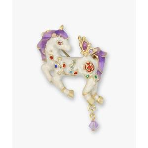 ブローチ ユニコーンモチーフ ブローチ レディース