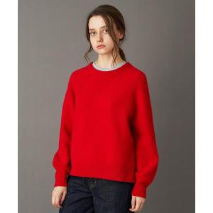 カシミヤブレンド クルーネックニット