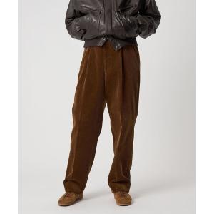スラックス 「Steven Alan」 8W コーデュロイ アウト ワンプリーツ スラックス メンズ