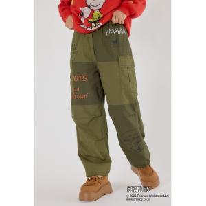カーゴパンツ (PEANUTS) カスタムカーゴパンツ レディース