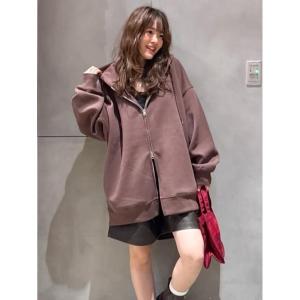 パーカー エンボスBIG ZIPパーカー レディース メンズ