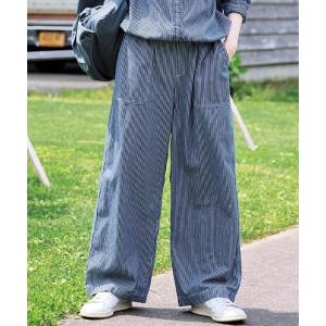パンツ サニークラウズ　重宝ヒッコリーパンツ「レディース」 レディース