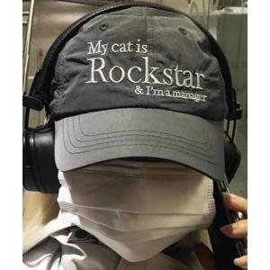 キャップ 帽子 「NOWLE」Rockstar ロゴ 刺繍 キャップ メンズ