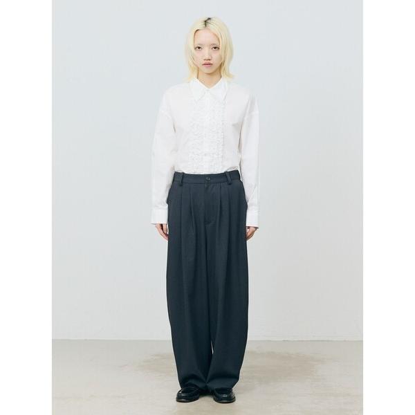 ブラウス シャツ MARMARMAR フリルドレスシャツ レディース