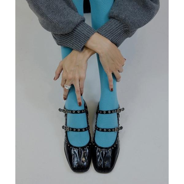 バレエシューズ パンプス STUDS STRAP BALLET SHOES