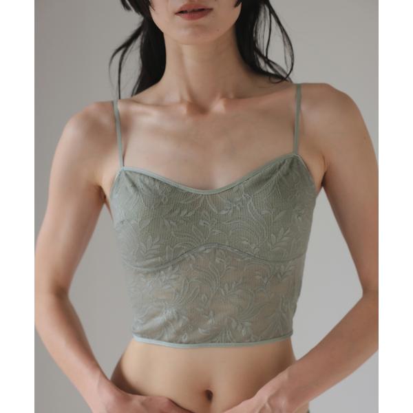 ラッセルレースクロップドブラキャミソール