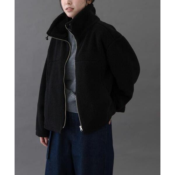 ブルゾン アウター FORK＆SPOON　スタンドカラーボアブルゾン レディース