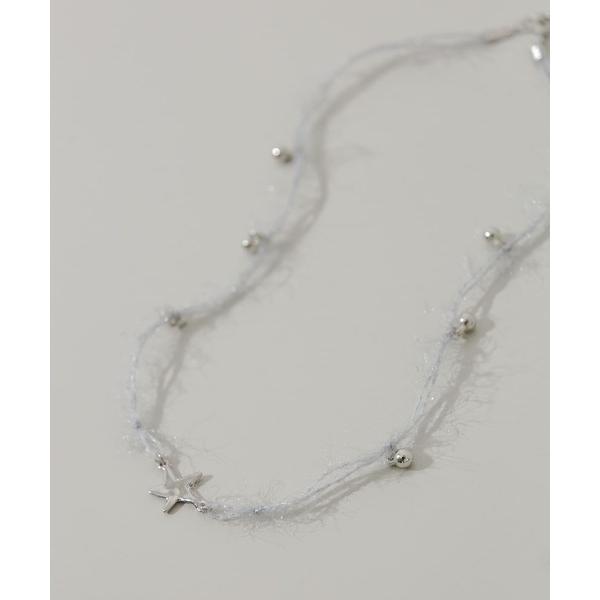 ネックレス ウールヤーンチャームコードチョーカーネックレス レディース