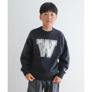 tシャツ 「WEB/一部店舗限定」「別注」Champion×DOORS　ロゴスウェット(KIDS) キッズ 子供服 男の子 女の子