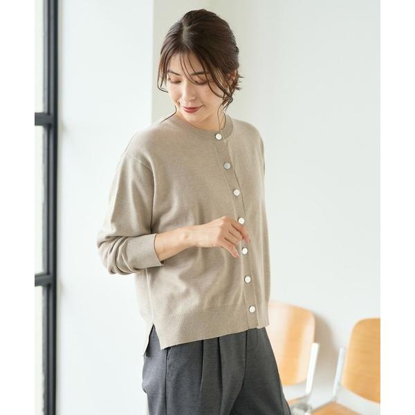 カーディガン マイラクメタルボタンニットCD レディース