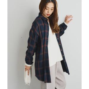 ブラウス シャツ 「こなれ感を演出」先染めオンブレチェックシャツ レディース