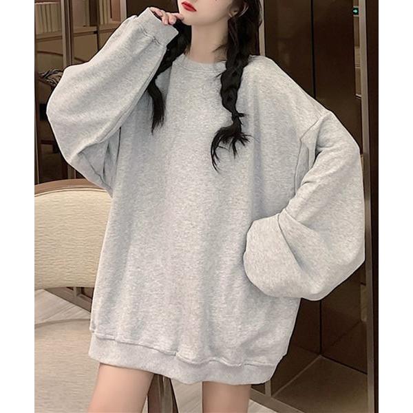 トレーナー スウェット ゆったりオーバーサイズトレーナー レディース