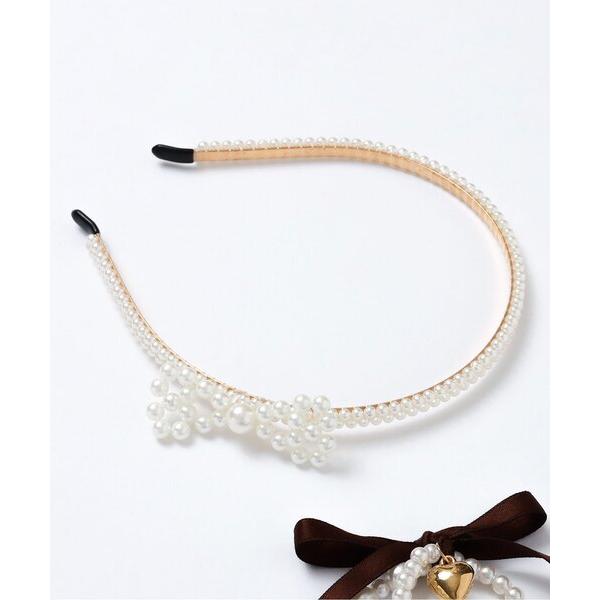 カチューシャ リボンパールカチューシャ