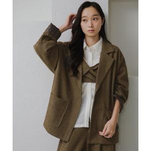 ジャケット テーラードジャケット 「apres jour clair」「セットアップ可能」オーバーサイズジャケット レディース