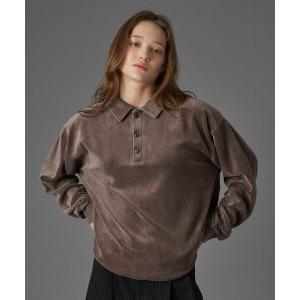 ポロシャツ CUT VELOUR POLO SHIRT /  カットベロアポロシャツ メンズ レディース