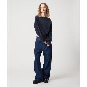 6 スラックス パンツ 「6(ROKU)」コットンレーヨン タックパンツ