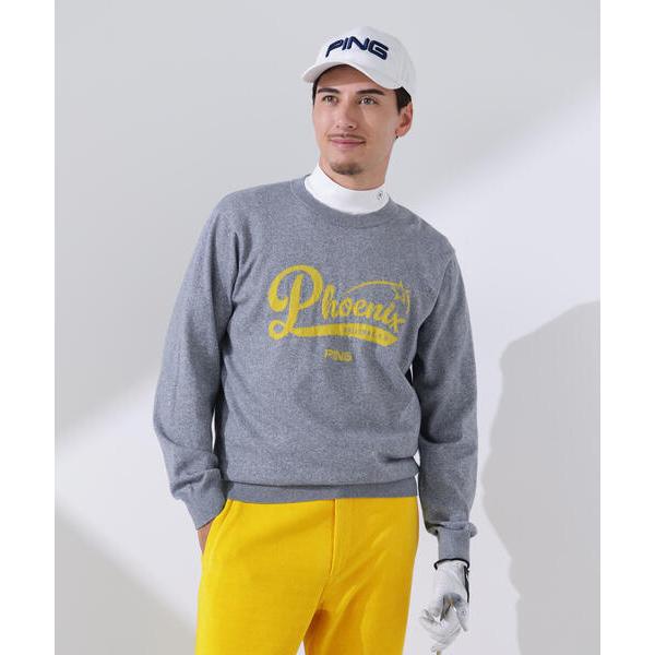 セーター ニット 「PING APPAREL」デニムライクジャガードニット/カノコ レイヤードツイン...