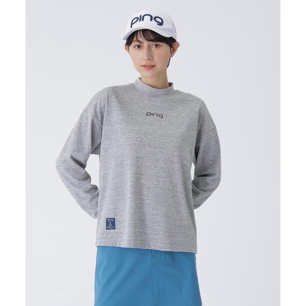tシャツ 「PING APPAREL」引き揃え天竺ドライミックス長袖ハイネックカットソー 「LADI...
