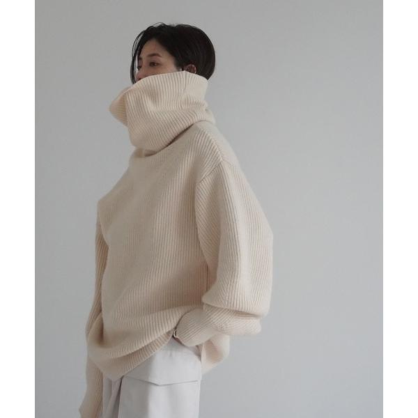 「ETRE TOKYO」 タートルネックニット FREE ホワイト レディース