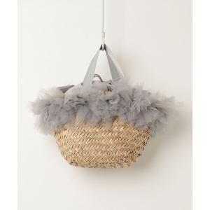 「kakatoo」 フリルかごバッグ - グレー レディース