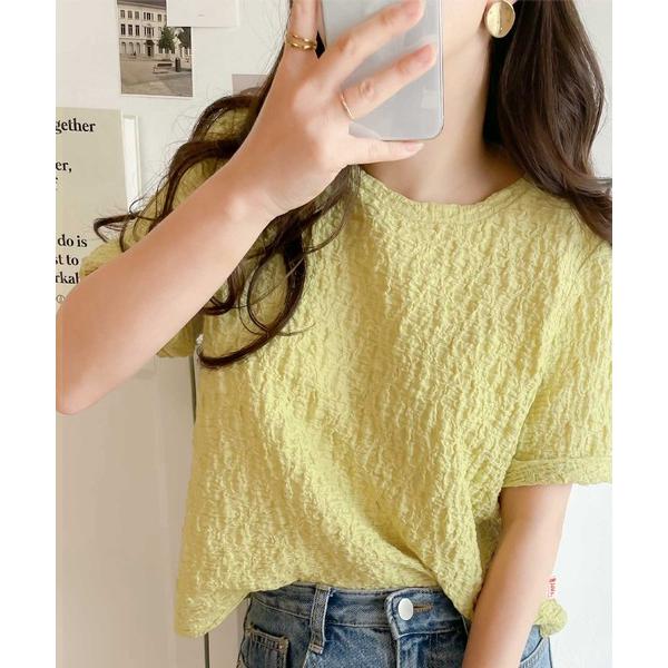 「Java」 半袖ブラウス LARGE グリーン レディース