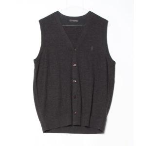 「MACKINTOSH LONDON」 ニットベスト LL ブラウン メンズ