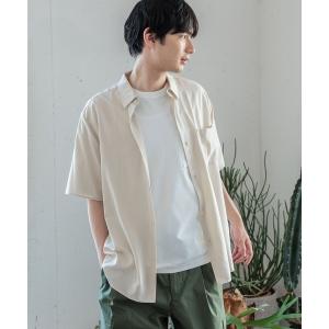 「GLOBAL WORK」 半袖シャツ LARGE ライトグレー メンズ