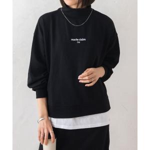 「marie claire bis」 長袖カットソー L ブラック レディース